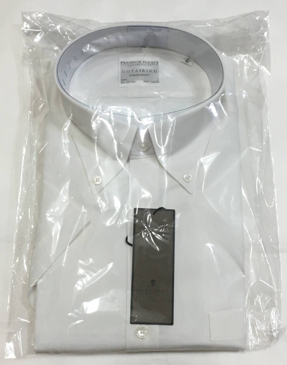 gotairiku. большой суша PREMIUMPLEATS короткий рукав кнопка down рубашка хлопок 100% 43 LL Onward обычная цена 14.300 иен 