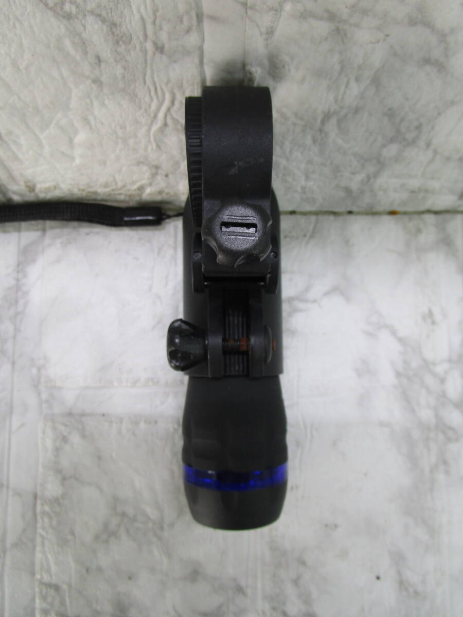 W.25.G.1 TO ☆ 自転車用フロントライト メーカー不明 ブラック 電池式 点灯確認済 USED ☆_画像6
