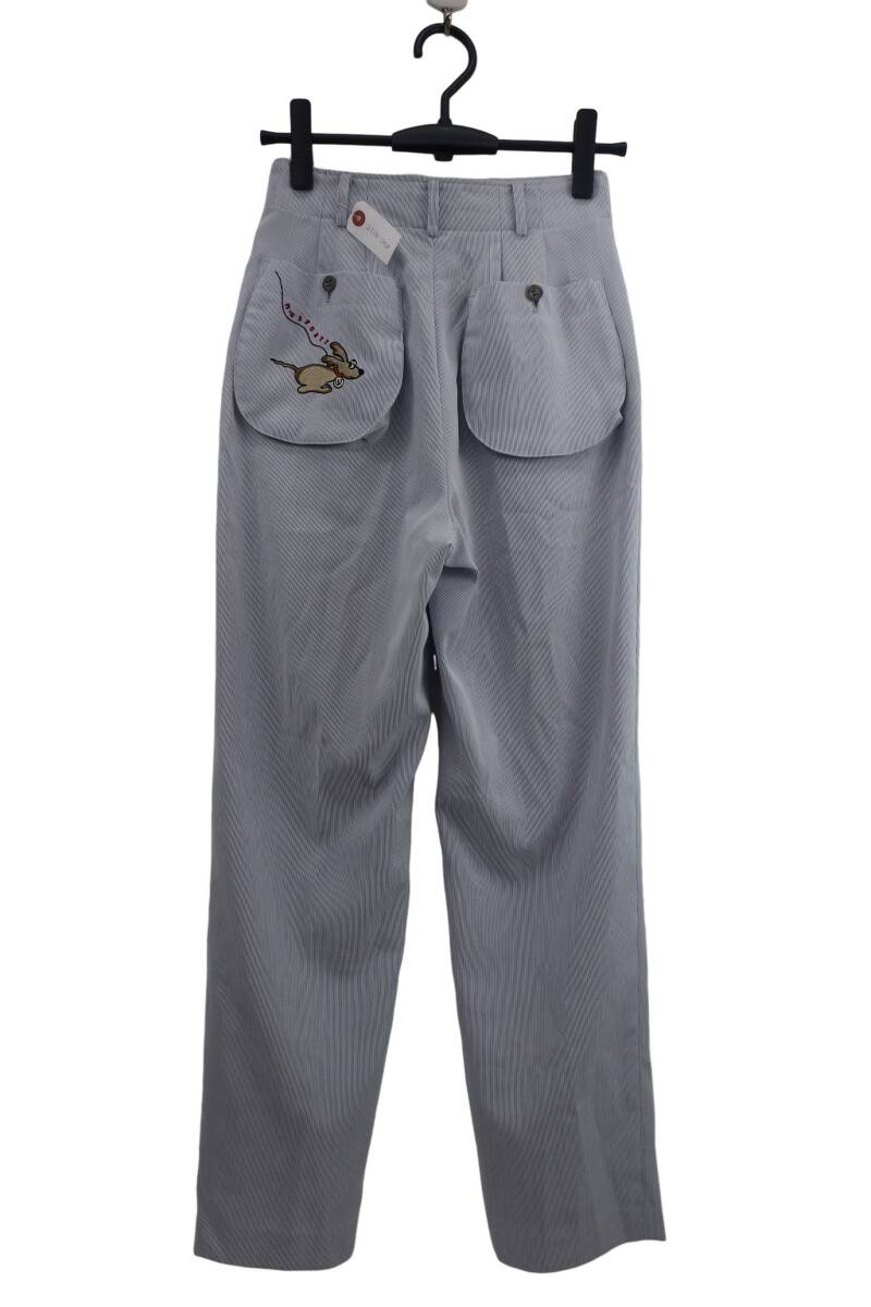 M.U SPORTS(エムユースポーツ) パンツ ネイビーストライプ レディース 42 ゴルフ用品 2506-0418 中古_画像3