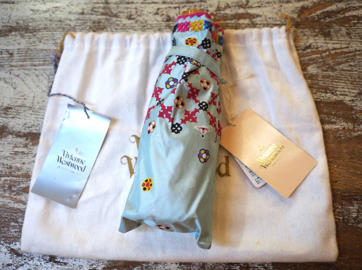 未使用 Vivienne Westwood雨傘 ◇Vivienne Westwood ヴィヴィアンウエストウッド 折りたたみ傘