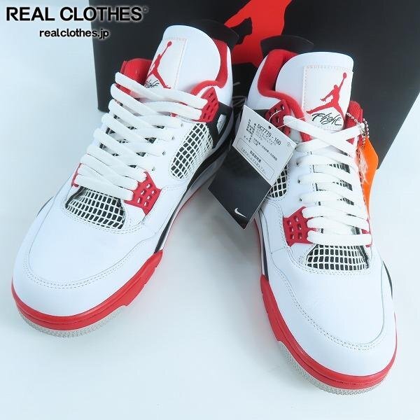 AIR JORADN 4 RETRO OG "FIRE RED"(2020) DC7770-160 (ホワイト/ブラック/テックグレー/ファイヤーレッド)