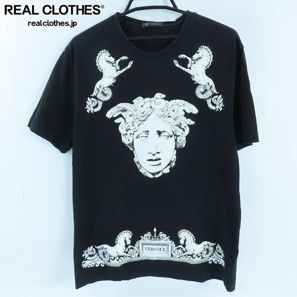 ヴェルサーチェ☆メドゥーサプリント クロップ半袖Tシャツ ☆VERSACE/ヴェルサーチェ MEDUSA/メデューサ プリント Tシャツ
