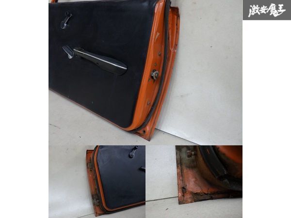 【希少！ ASSY！】 NISSAN 日産 純正 P510 ブルーバード SSS クーペ 右 右側 運転席側 ドアパネル トリム ウィンドウガラス ASSY 即納_画像9