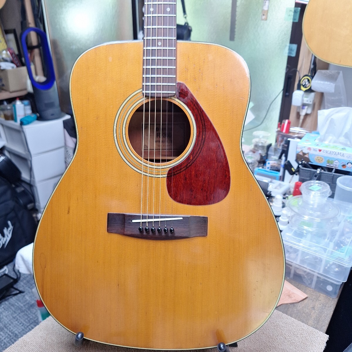 弾き易い‼️ヤマハFG200‼️グリーンラベル‼️竹原ピストルさん‼️ ヤマハ FG-200 低弦高に仕上げた、グリーンラベル期の一番人気