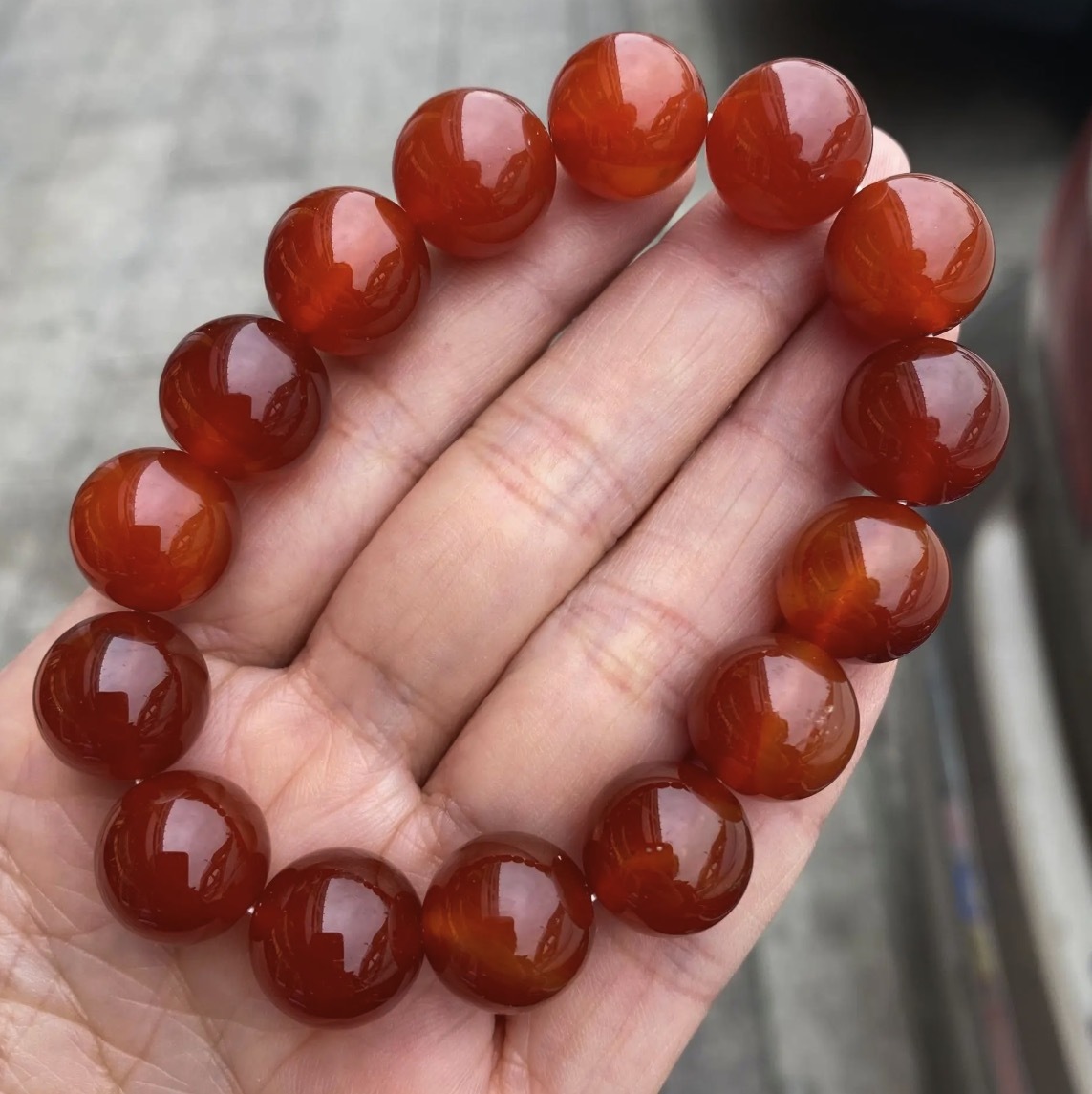 赤いブレスレット ナチュラルレッド カーネリアン ブレスレット 10mm玉 パワーストーン 水晶 天然石 瑪瑙 運(yùn)気アップ ヒーリング 女性 男性