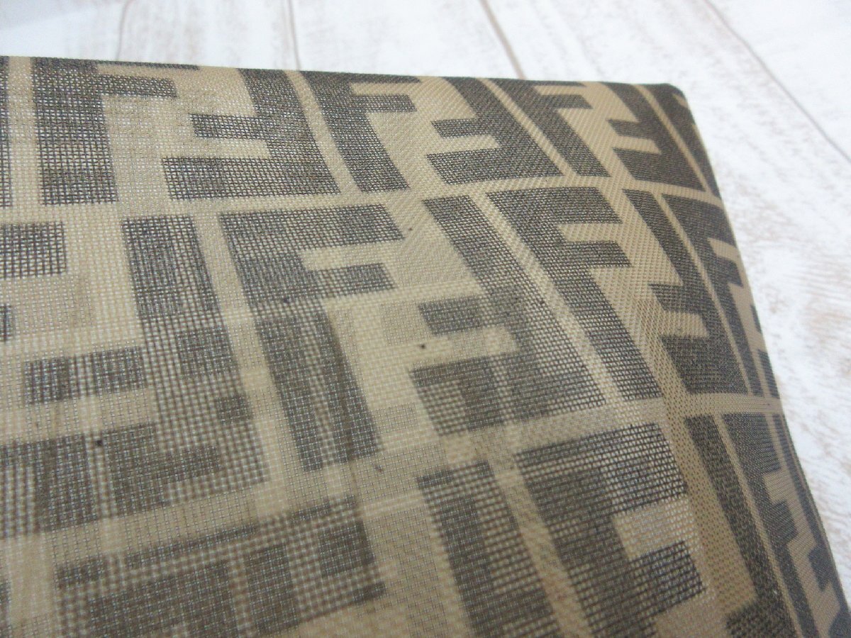 FENDI/フェンディ：ズッカ柄 メッシュポーチ クラッチバッグ オールド 中古/USED_画像10