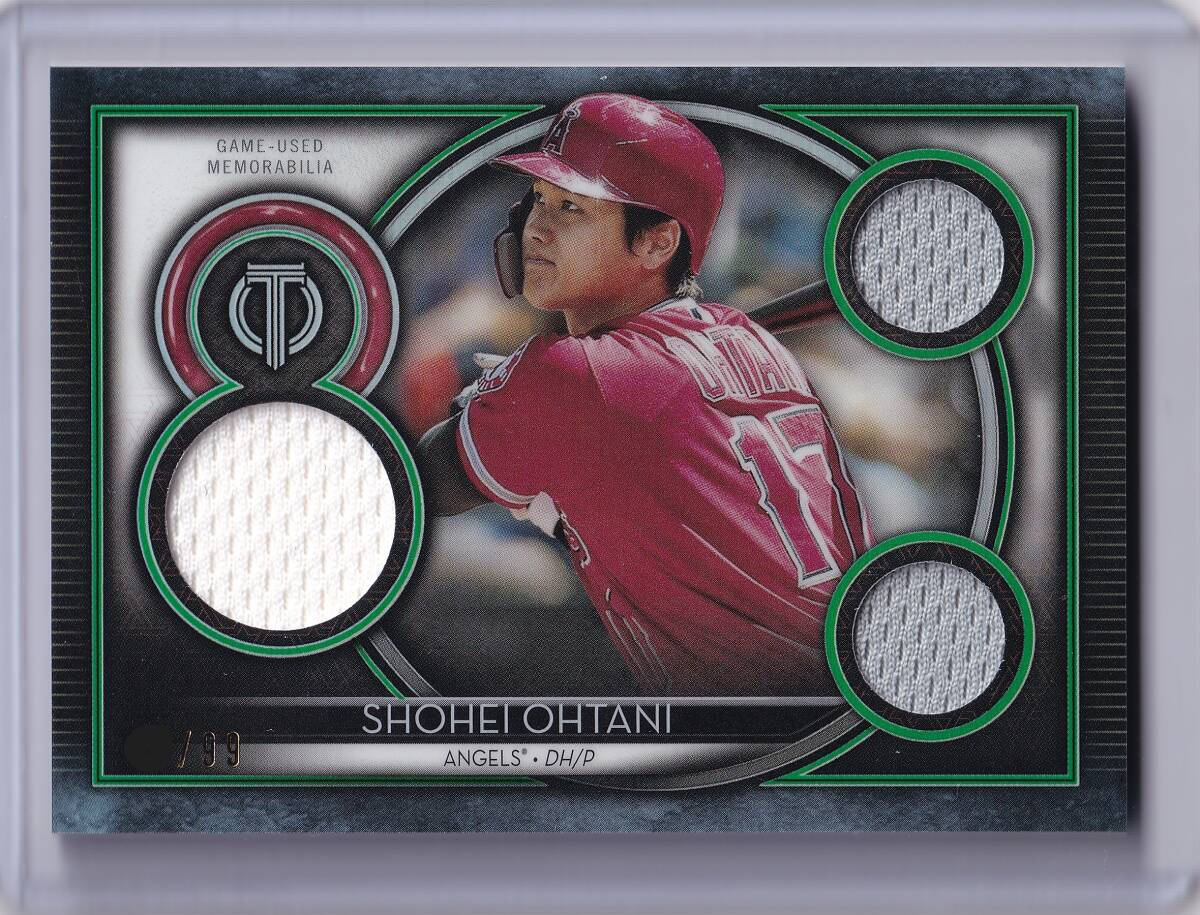 大谷翔平 エンゼルス ドジャース 実使用 パッチ topps tier one 大谷翔平】99枚限定 2020 TOPPS TRIBUTE GAME-USED JERSEY
