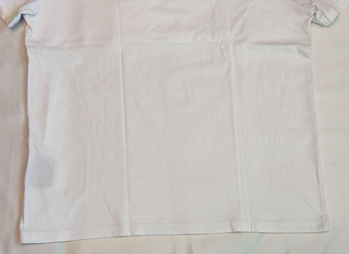 【関税 送料無料】HERNO ペールピンク コットン Tシャツ 状態良好 ヘルノ HERNO Tシャツ 半袖 コットン 綿 ホワイト系