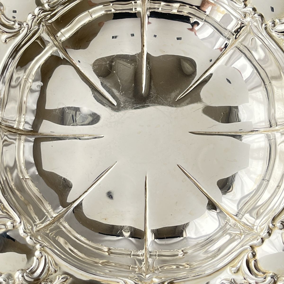 Towle】薔薇のボウルトレー【シルバープレート】18cm カトラリー