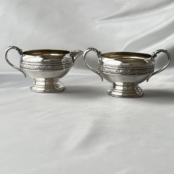 VIKING PLATE】 ティーセット 3点【シルバープレート】