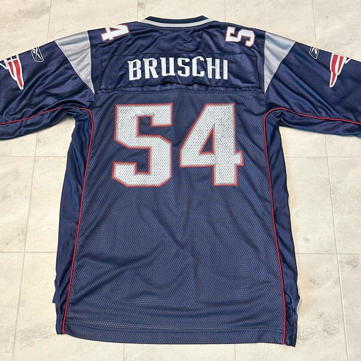 00s New England Patriots # 54 TEDY BRUSCHI Reebok NFL ユニフォーム_画像2