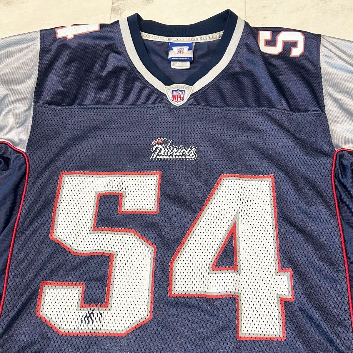 00s New England Patriots # 54 TEDY BRUSCHI Reebok NFL ユニフォーム_画像3