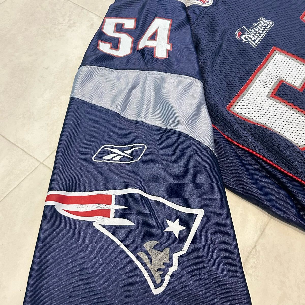 00s New England Patriots # 54 TEDY BRUSCHI Reebok NFL ユニフォーム_画像7