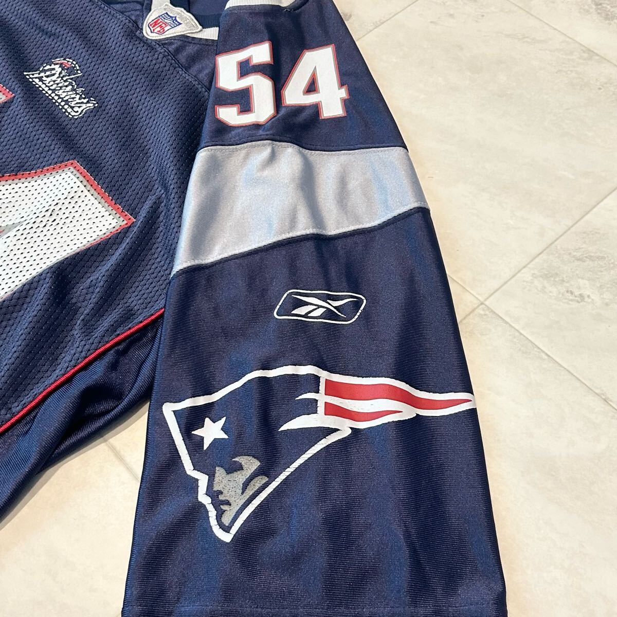 00s New England Patriots # 54 TEDY BRUSCHI Reebok NFL ユニフォーム_画像8