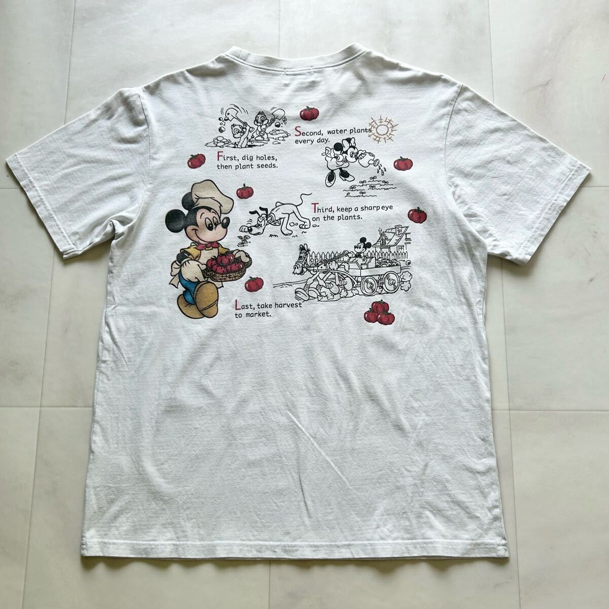 TOKYO DISNEY RESORT 東京ディズニーリゾート Mickey ミッキー Tomato Soup プリント 半袖Tシャツ_画像2