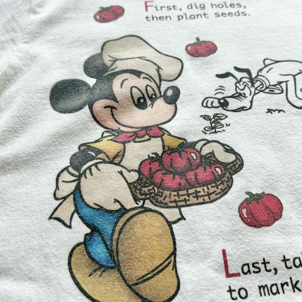 TOKYO DISNEY RESORT 東京ディズニーリゾート Mickey ミッキー Tomato Soup プリント 半袖Tシャツ_画像5