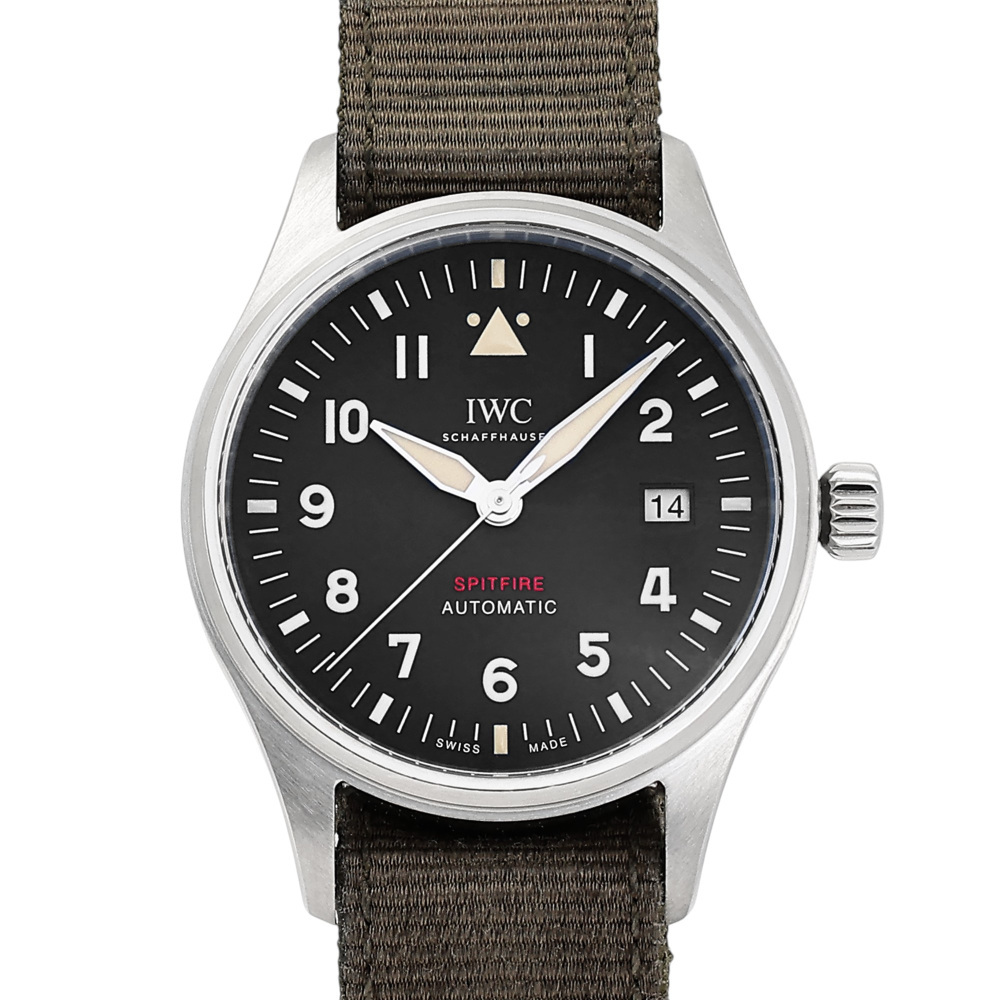 IWC パイロットウォッチ オートマティック スピットファイア IW326801 ブラック文字盤 中古 腕時計 メンズ