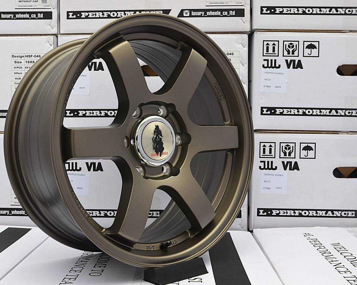 SAMURAI WHEELS (HSF 046) * Hiace 225/45R18 XL ( 225/45 18 дюймовый R18 18x8J +25 / 6h 139.7 ) новый товар / 4 шт. комплект / * custom *