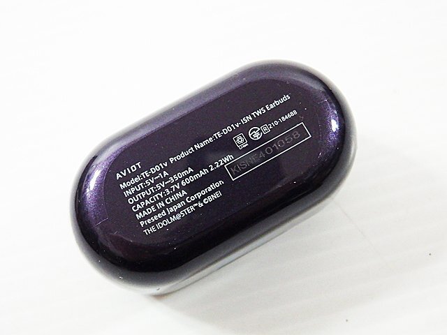 アイドルマスター AVIOT ワイヤレスイヤホン ナイトフォールモデル アイドルマスター シャイニーカラーズ コラボ TE-D01v-IST