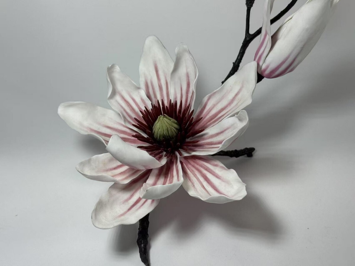美術彫刻　陶器　花　花瓶　オブジェ Yahoo!オークション - AS473 西洋美術 BOEHM社 陶花置物 陶器