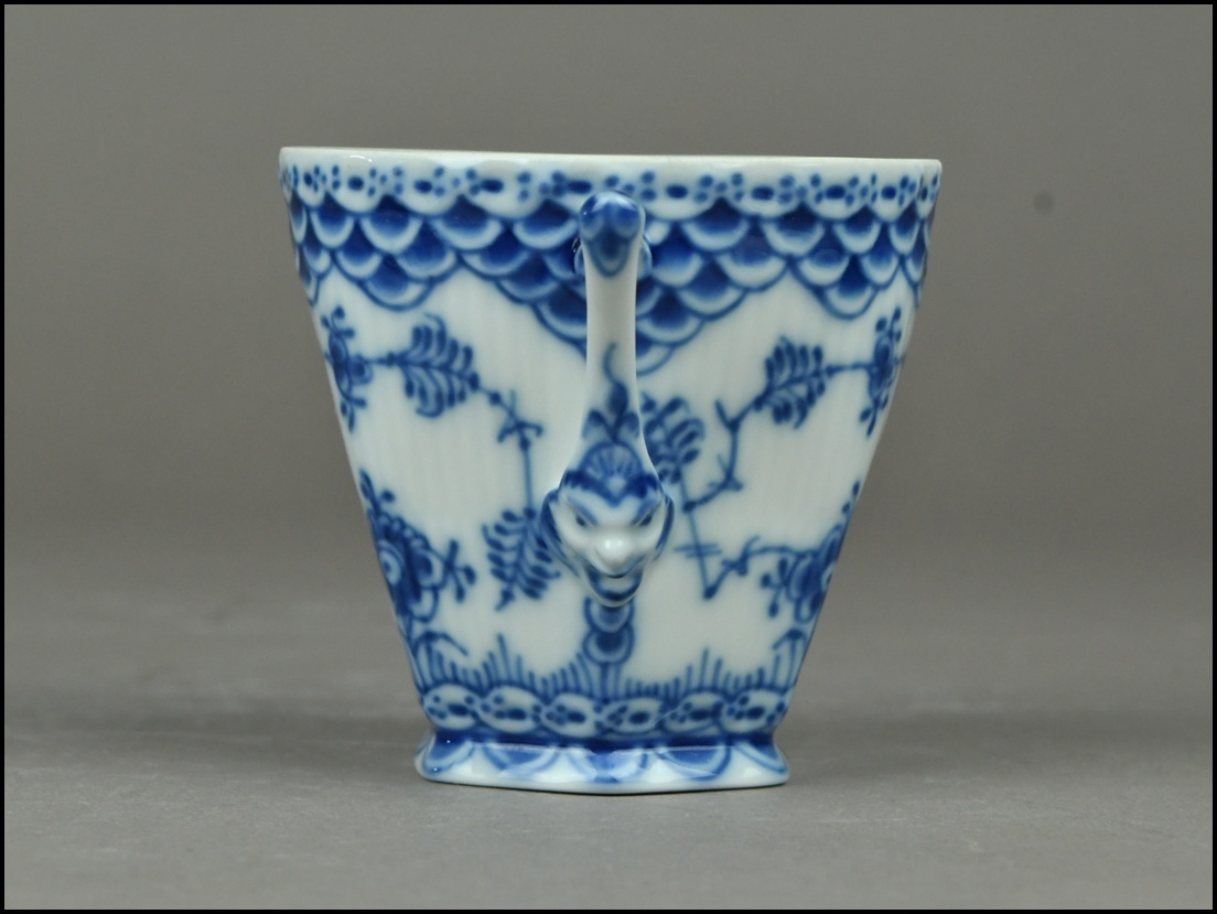 【ACT】ロイヤルコペンハーゲン【ROYAL COPENHAGEN】ブルーフルーテッド フルレース カップ＆ソーサー ティーカップ ① A7-710Y_画像5