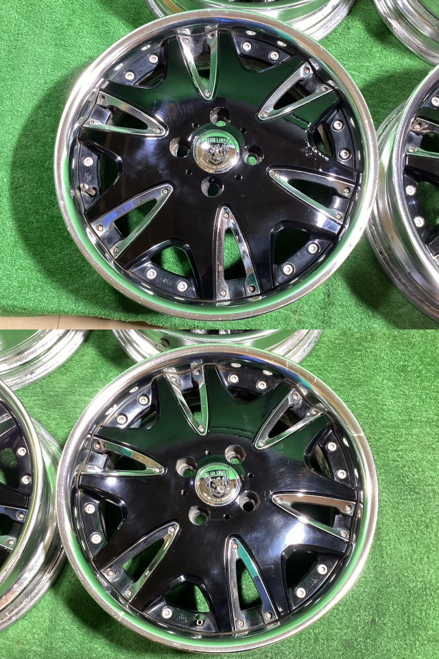 CRIMSON クラブリネア 16インチアルミホイール 5.5J ＋45 4H PCD100 4本セット N2-1 EM_画像3