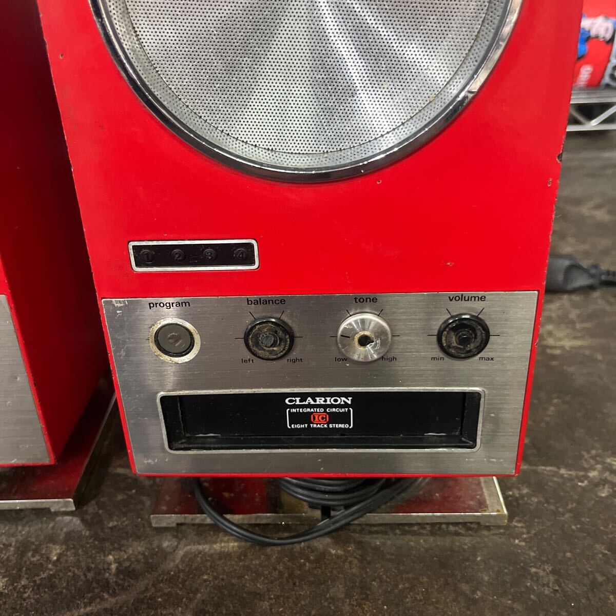 レトロ　アンティーク　8トラ　ラジカセ　昭和　ジャンク　カセット　HA-206B_画像3