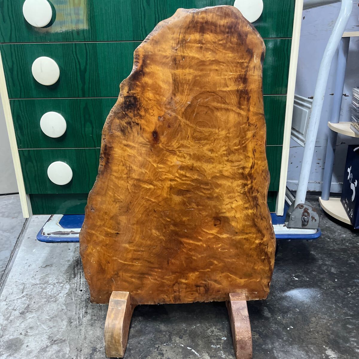 オブジェ 置物 衝立　鷹　 天然木 木彫_画像4