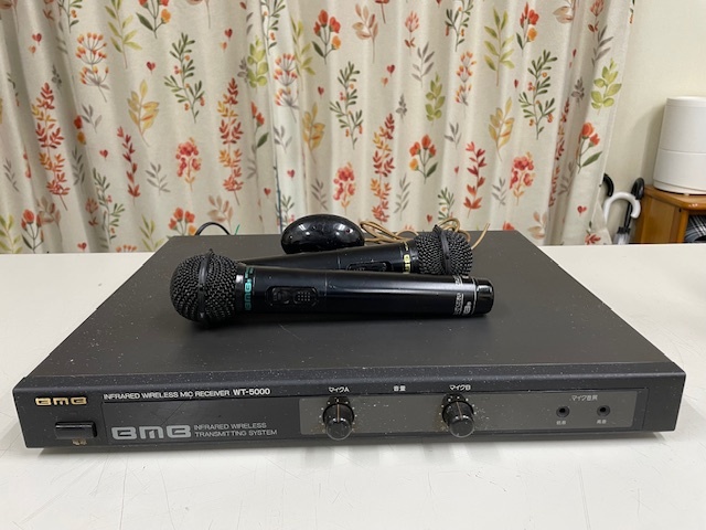 ★WT-5000+WM600 赤外線方式 マイクセット SOUNDPURE カラオケに最適な赤外線ワイヤレスマイクセット【福山
