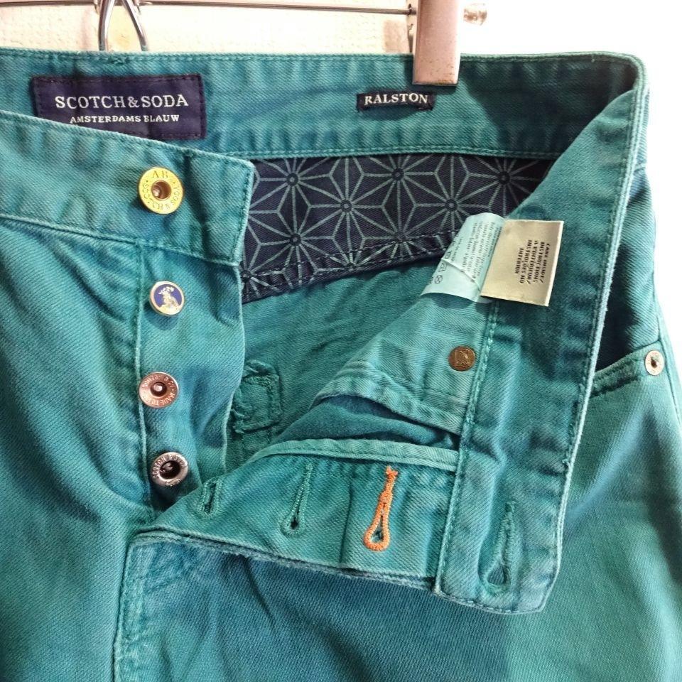 即決★ 送料無★ SCOTCH&SODA　RALSTON　【M】　スリムデニム　エメラルドグリーン　Sz.30　スコッチ&ソーダ　 J121_画像8