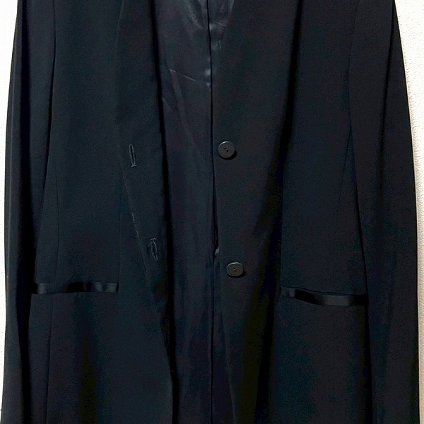 #anc クリッツィア KRIZIA スカートスーツ ツーピース セットアップ 黒 ノーカラー 薄手 レディース [959664]_画像4