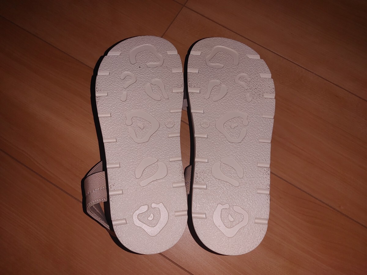 ◆新品◆ビジュー ビーズ 靴 サンダル◆L サイズ 24 ㎝ ベージュ_画像5