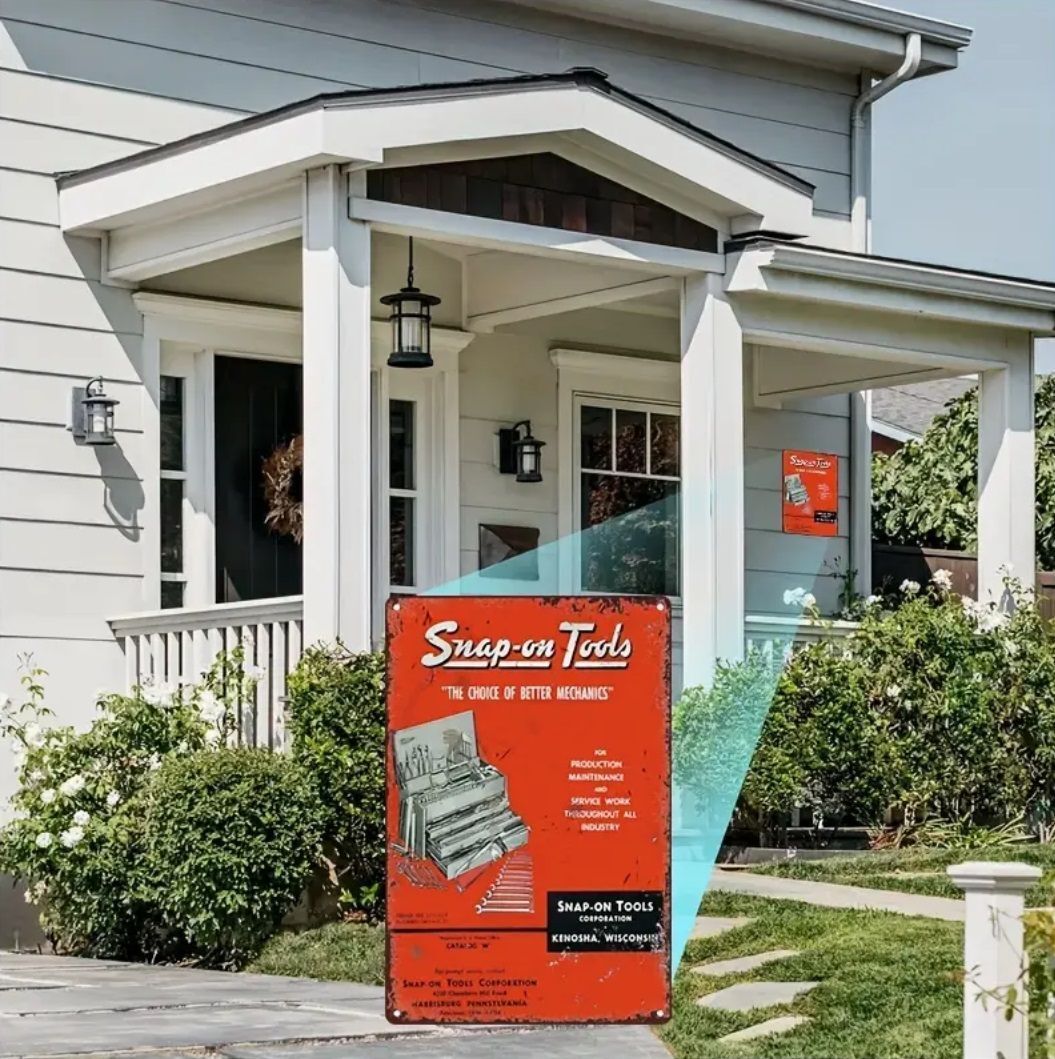 工具 レンチ ヴィンテージ snap-on スナップオン ブリキ看板 おしゃれな アンティーク風 ビンテージ 工具箱 3_画像2