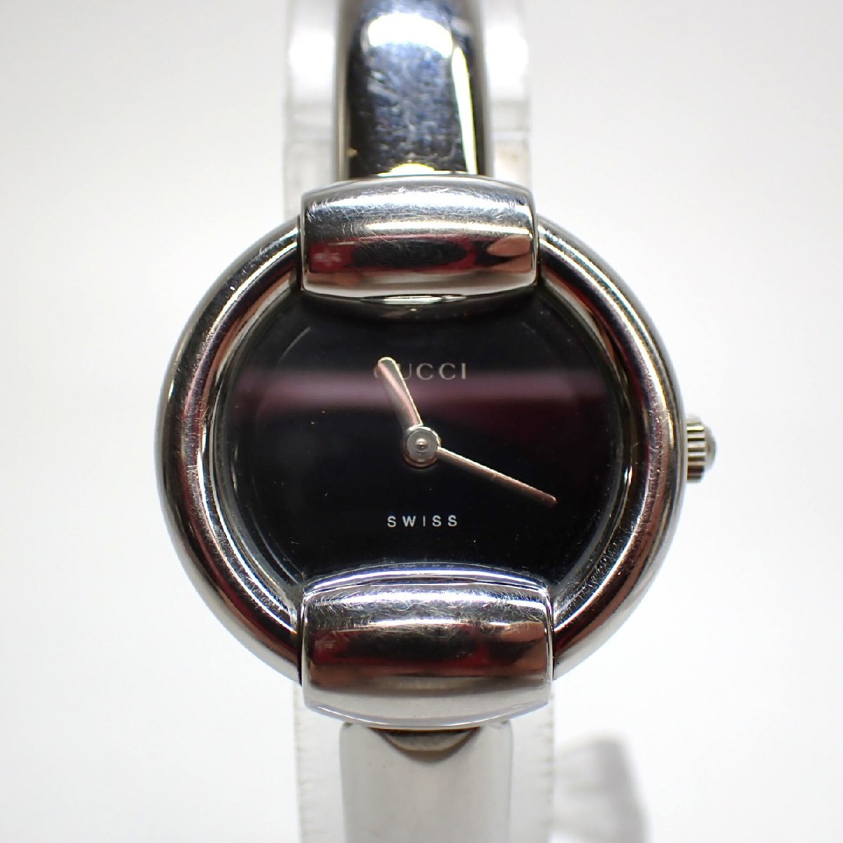 1◆稼働◆ グッチ 1400L ブラック クオーツ レディース 腕時計 AB02703
