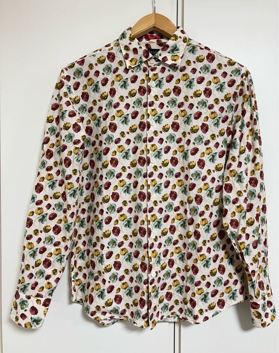 Paul Smithポールスミスの長袖総柄シャツ　Mサイズ　送料無料