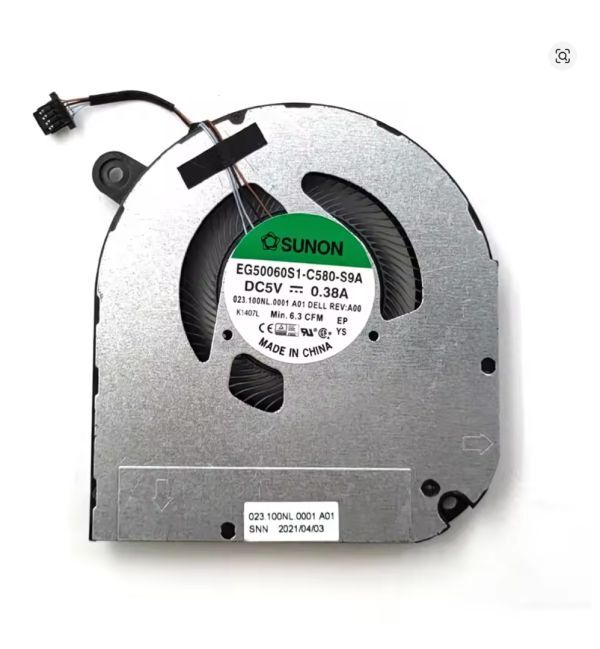 新品 修理交換用 DELL inspiron 16 7000シリーズ 7610 P107F 放熱 冷却 CPU+GPUファン 左右セット(RTX3060機種のみ使用可)