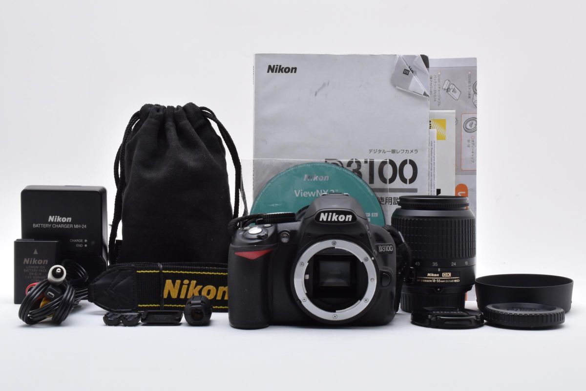 【付属品多数】 NIKON ニコン D3100 レンズセット デジタル一眼カメラ 付属品多数】 NIKON ニコン D3100 レンズセット デジタル一眼
