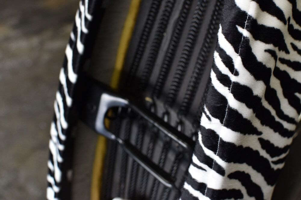  ベスパ　スモール用　前后長さ62cm用　ホワイトタイガー シートカバー　虎柄　フェイクファー