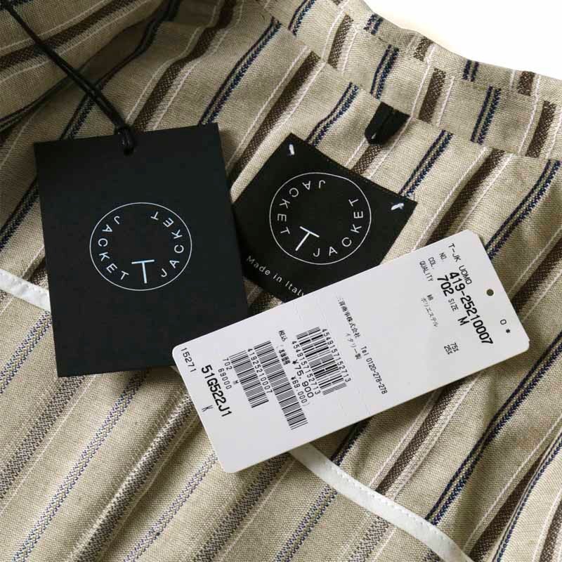 T-JACKET(ティージャケット) / ストライプ柄コットンポリエステルジャカード3Bジャケット(51G522J1) [tjk2510291-M]_画像10