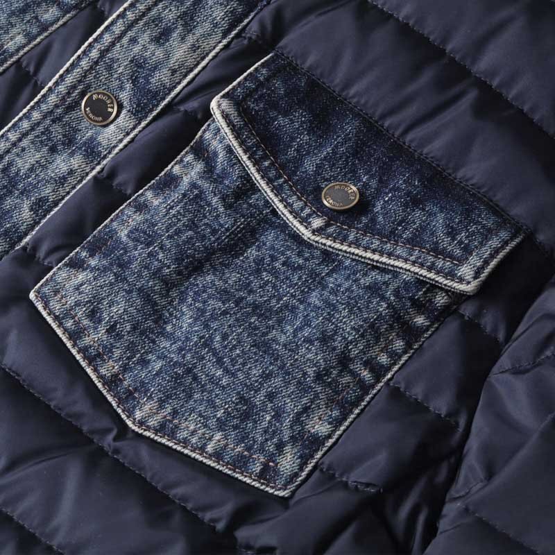 MOORER(ムーレー) / デニム×ナイロンGジャン型ダウンブルゾン(CRESPI-104S-C) [mor2460191-48]_画像8