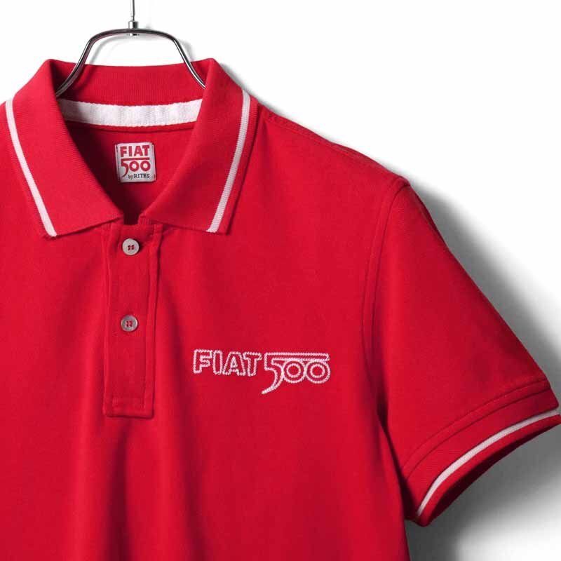 FIAT 500(フィアット 500) / コットン鹿の子半袖ポロシャツ(T9951) [fia029345-48]_画像3