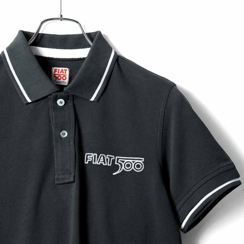 FIAT 500(フィアット 500) / コットン鹿の子半袖ポロシャツ(T9951) [fia029342-46]_画像3
