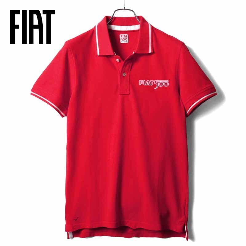 FIAT 500(フィアット 500) / コットン鹿の子半袖ポロシャツ(T9951) [fia029345-48]_画像1