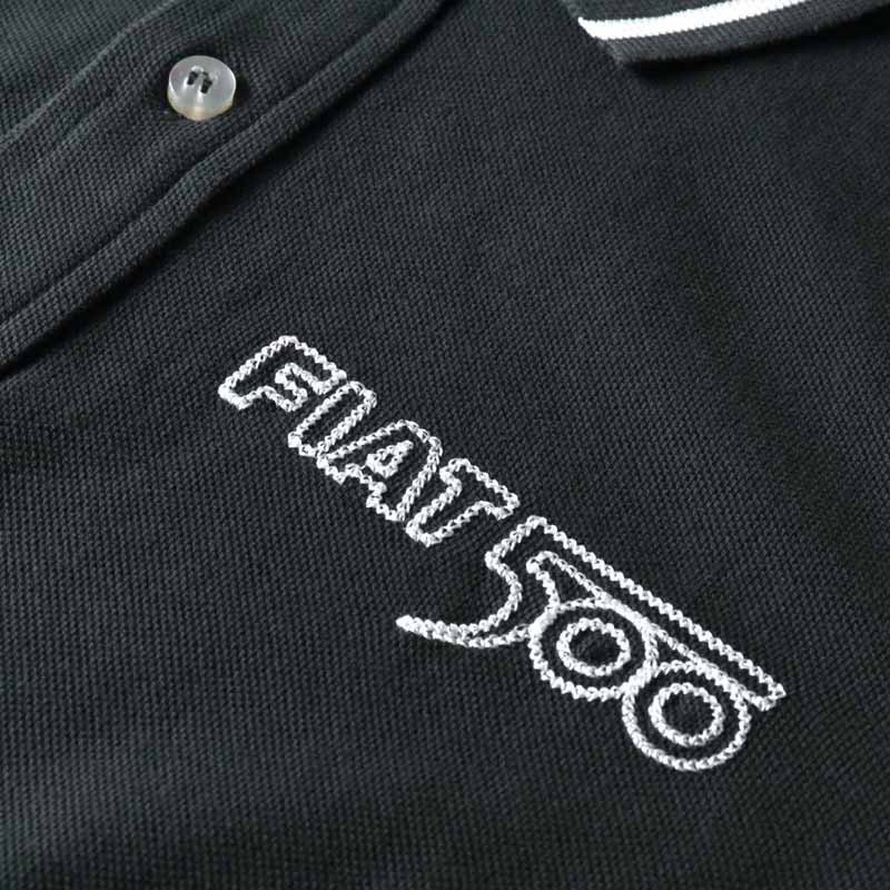 FIAT 500(フィアット 500) / コットン鹿の子半袖ポロシャツ(T9951) [fia029342-46]_画像4