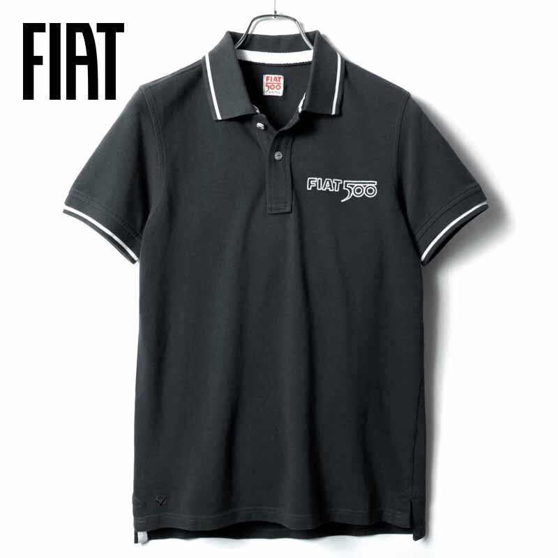 FIAT 500(フィアット 500) / コットン鹿の子半袖ポロシャツ(T9951) [fia029342-46]_画像1
