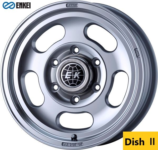メーカー在庫有 ENKEI エンケイ ディッシュ2 4本 M/S色 6.0J 15in IS+30 PCD139.7 6H 200系 ...