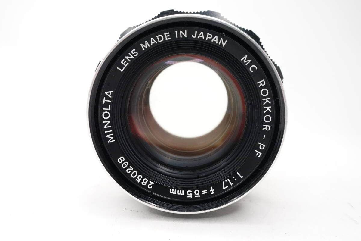 ★訳あり大特価★ ミノルタ MINOLTA SRT 101 カメラ ボディ MC ROKKOR-PF 55MM F1.7 レンズ ジャンク #2502-13-3-1048_画像7