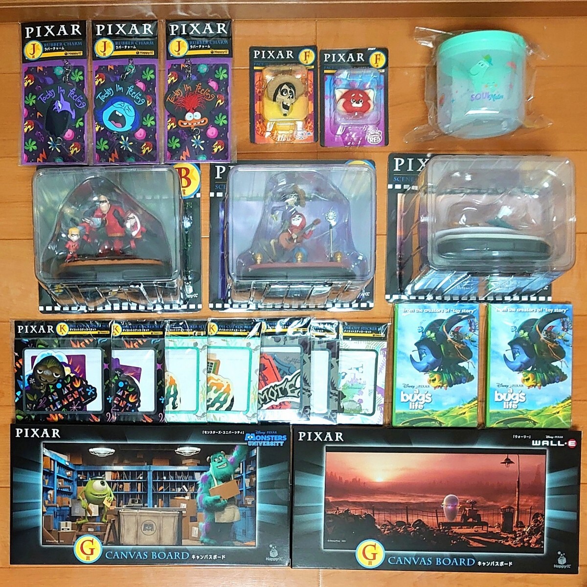 Happyくじ PIXAR ピクサー B賞,C賞,D賞,E賞 4点セット 新品未開封】Happyくじ PIXAR 2025 B賞 C賞 E賞 F賞 G賞 H賞 I賞