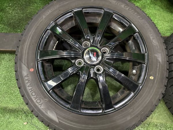 20年製　ヨコハマ　アイスガードIG50PLUS　155/65R14　アルミホイール付き　4本　4.5J　ET45/4H　100　スタッドレスタイヤ_画像3