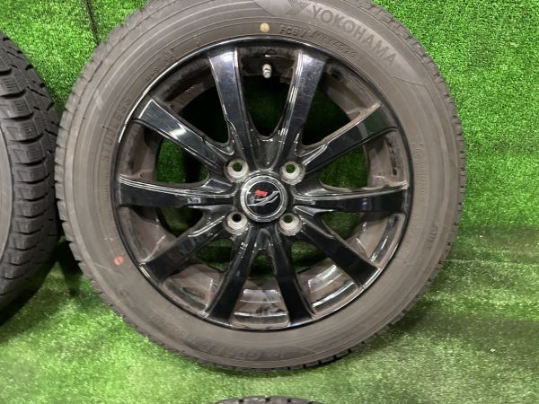 20年製　ヨコハマ　アイスガードIG50PLUS　155/65R14　アルミホイール付き　4本　4.5J　ET45/4H　100　スタッドレスタイヤ_画像5